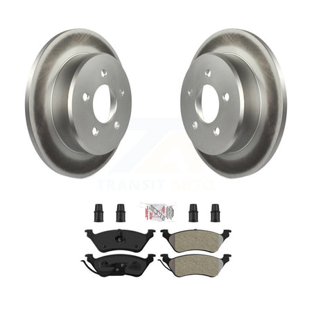 Rear Coat Disc Brake Rotors Semi-Metallic Pad Kit For Dodge Grand Caravan Chrysler Town & KGA-103857