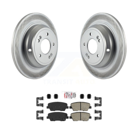 Rear Coated Disc Brake Rotors And Ceramic Pads Kit For Hyundai Genesis KGA-103868