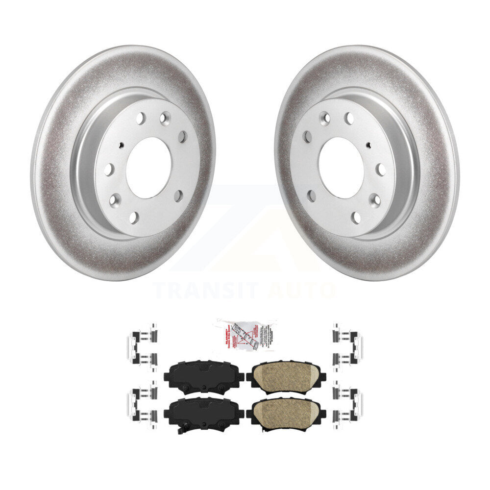 Rear Coated Disc Brake Rotors And Ceramic Pads Kit For Mazda 3 Sport KGA-103870