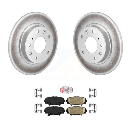 Rear Coated Disc Brake Rotors And Ceramic Pads Kit For Mazda 3 Sport KGA-103870