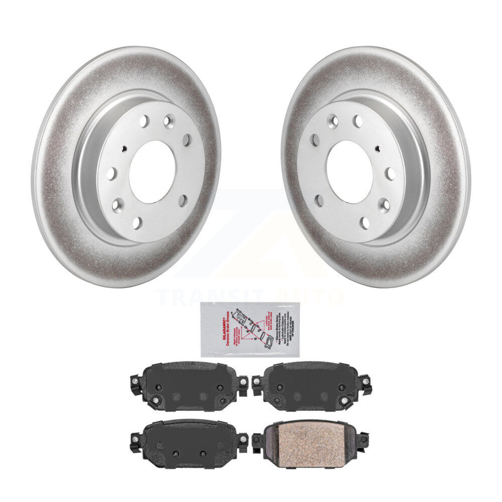 Rear Coated Disc Brake Rotors And Ceramic Pads Kit For Mazda 3 CX-3 Sport KGA-103871