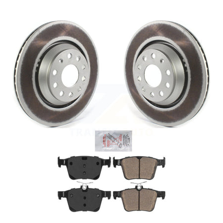 Rear Coated Disc Brake Rotors And Ceramic Pads Kit For Volkswagen Atlas Golf R KGA-103895