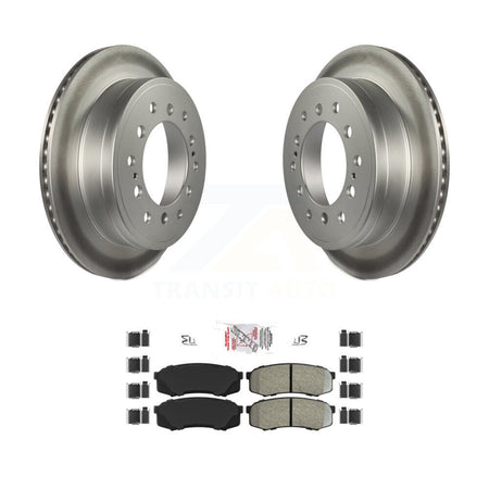 Rear Coated Brake Rotor & Semi-Metallic Pad Kit For Toyota 4Runner Lexus GX460 FJ Cruiser KGA-103900