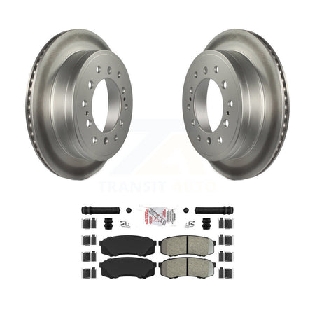 Rear Coated Brake Rotor & Semi-Metallic Pad Kit For Toyota 4Runner Lexus GX460 FJ Cruiser KGA-103901