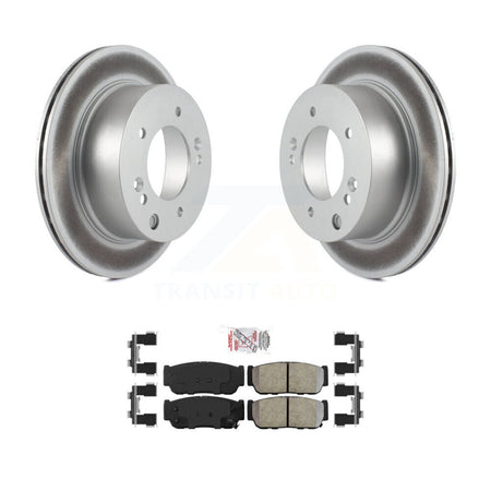 Rear Coated Disc Brake Rotors And Semi-Metallic Pads Kit For 2003-2006 Kia Sorento KGA-103910