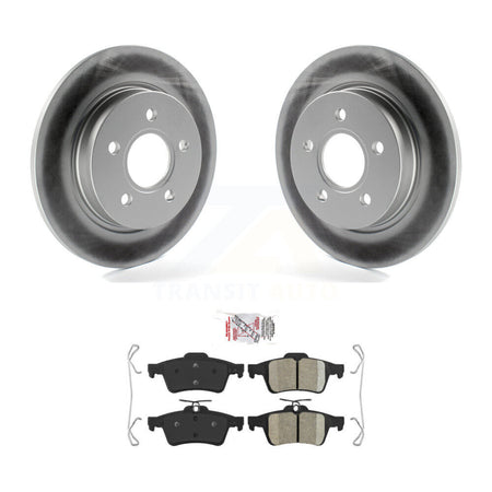 Rear Coated Disc Brake Rotors And Ceramic Pads Kit For Ford Focus KGA-103919