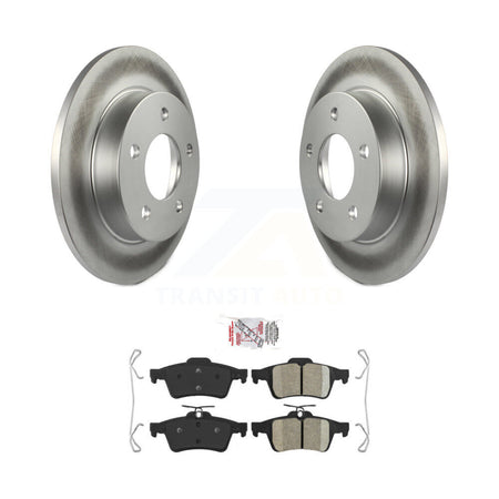 Rear Coated Disc Brake Rotors And Ceramic Pads Kit For Mazda 3 Sport KGA-103932