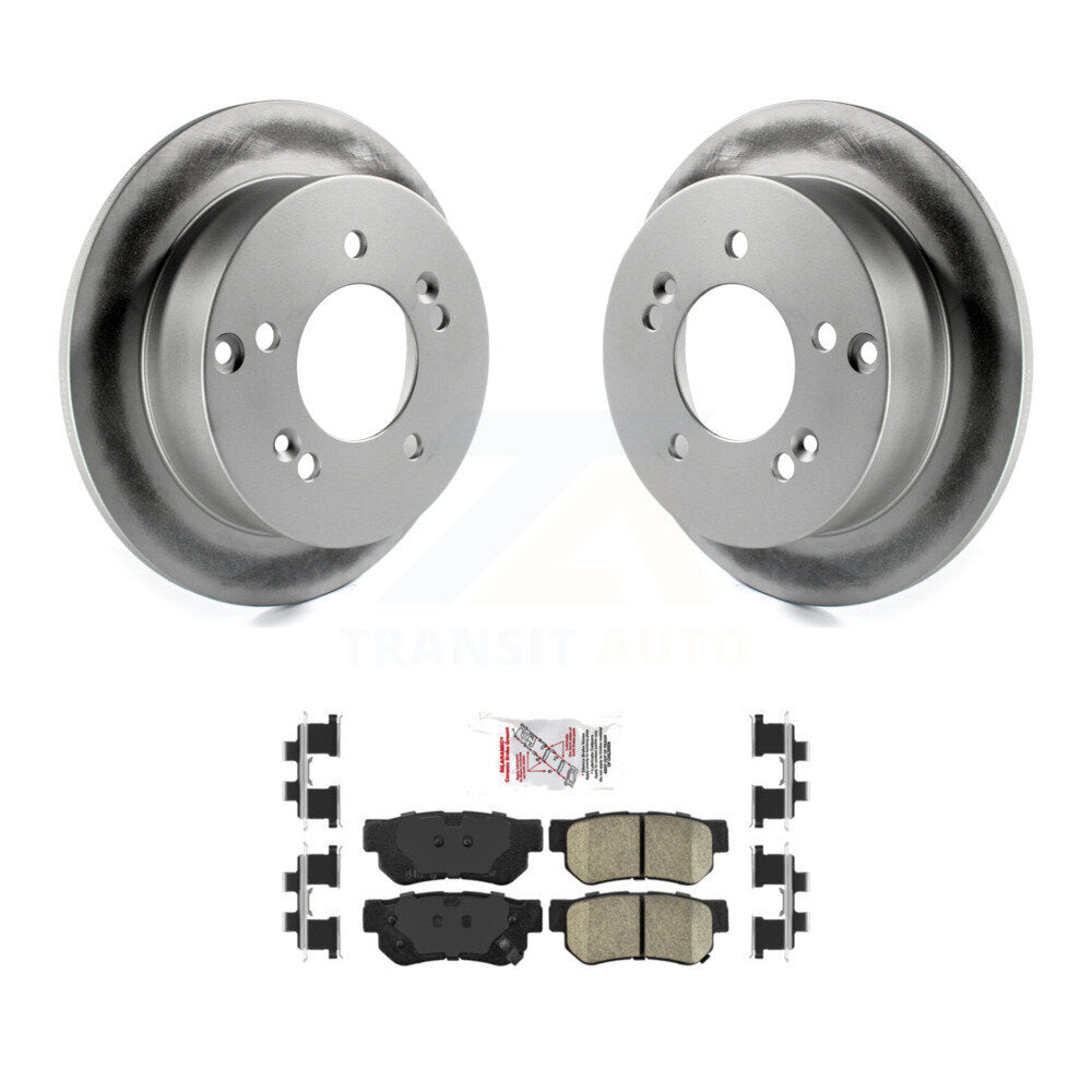 Rear Coat Brake Rotor Ceramic Pad Kit For Hyundai Tucson Kia Sportage Sonata Optima XG350 KGA-103959