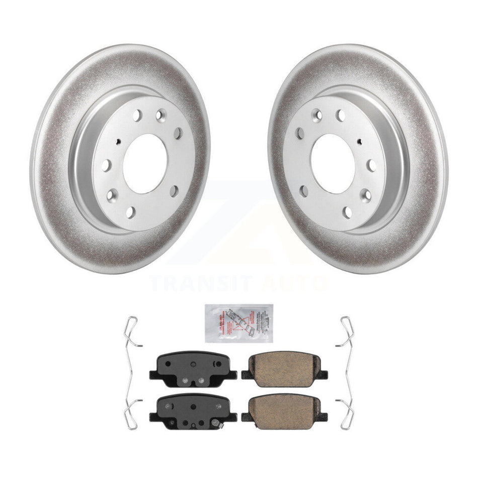 Rear Coated Disc Brake Rotors And Ceramic Pads Kit For Mazda 3 CX-30 Sport KGA-103964