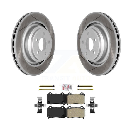 Rear Coated Brake Rotor & Semi-Metallic Pad Kit For Dodge Charger Chrysler 300 Challenger KGA-103974