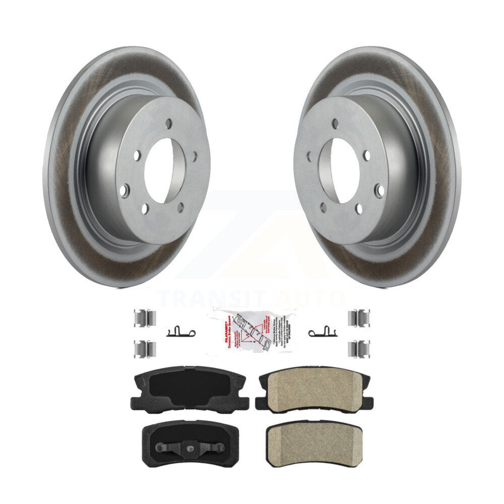 Rear Coat Brake Rotor Ceramic Pad Kit For Mitsubishi Jeep Lancer Patriot Chrysler Compass KGA-104033