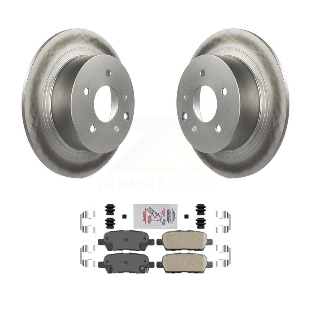 Rear Coated Disc Brake Rotors And Ceramic Pads Kit For Nissan Sentra Altima Juke Maxima KGA-104056