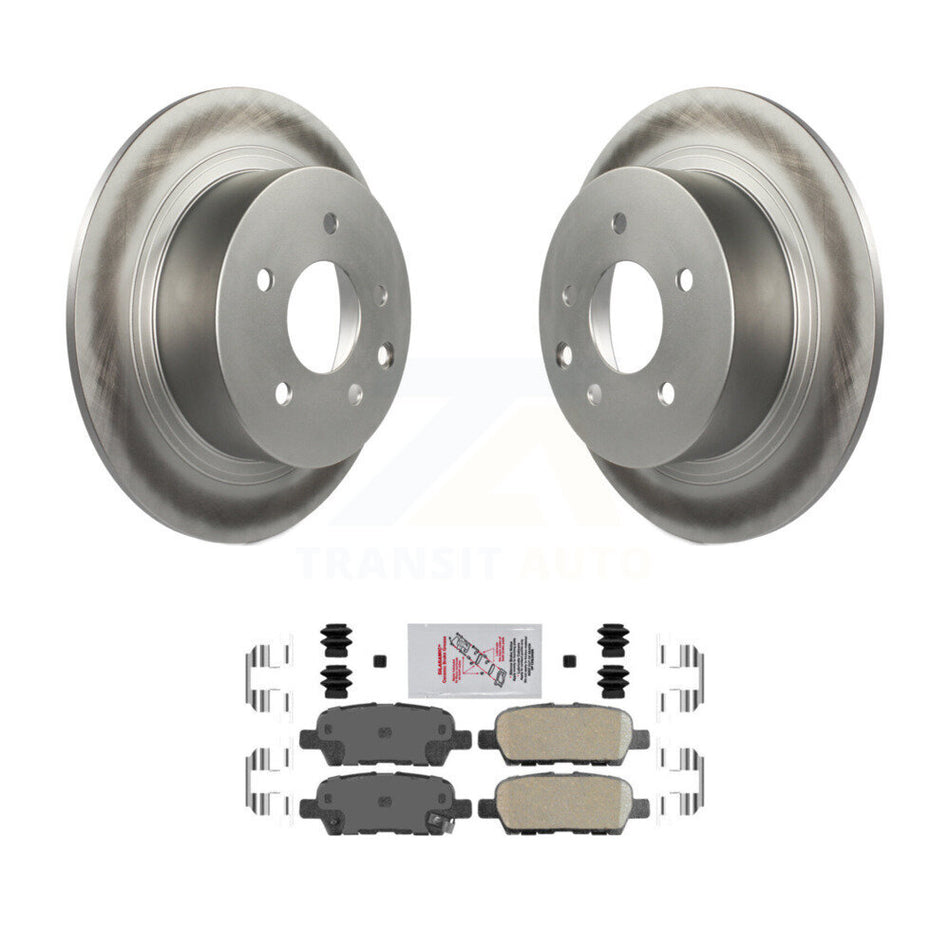 Rear Coated Disc Brake Rotors And Ceramic Pads Kit For Nissan Sentra Altima Juke Maxima KGA-104056
