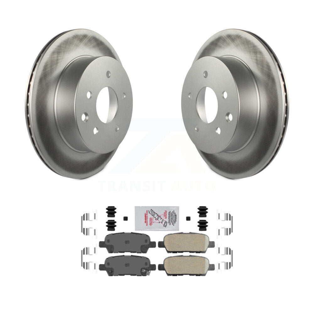 Rear Coated Brake Rotors Ceramic Pad Kit For Nissan Rogue Sport Qashqai LEAF Juke X-Trail KGA-104059