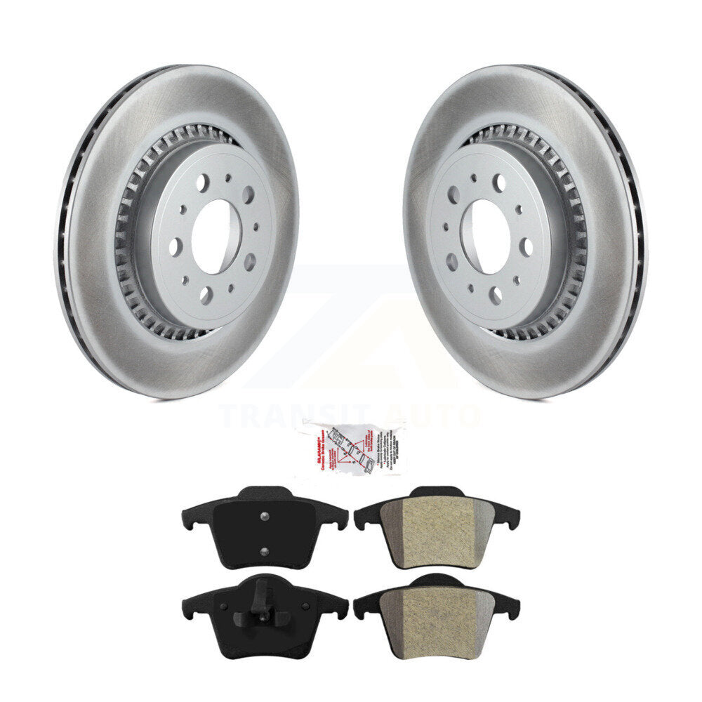 Rear Coated Disc Brake Rotors And Semi-Metallic Pads Kit For 2003-2014 Volvo XC90 KGA-104062
