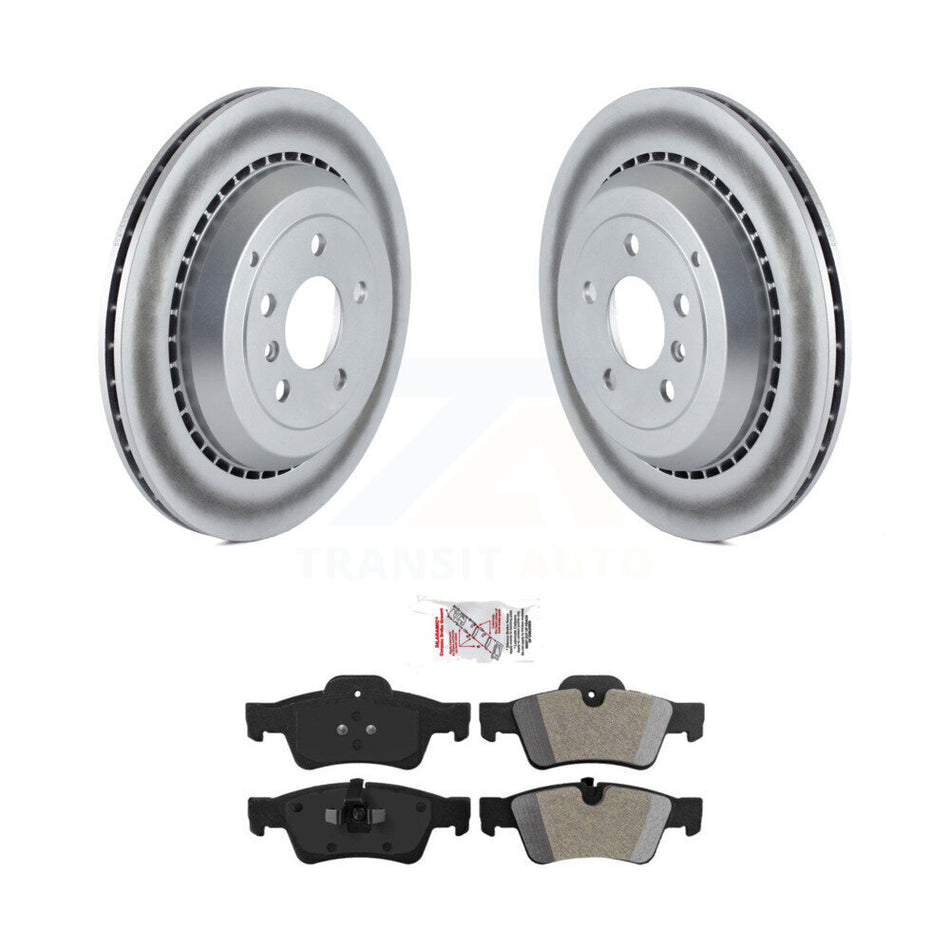 Rear Coat Brake Rotor Semi-Metallic Pad Kit For Mercedes-Benz ML350 GL350 R350 GL320 R320 KGA-104070