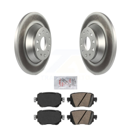 Rear Coated Disc Brake Rotors And Ceramic Pads Kit For 2016-2018 Audi Q3 Quattro KGA-104073