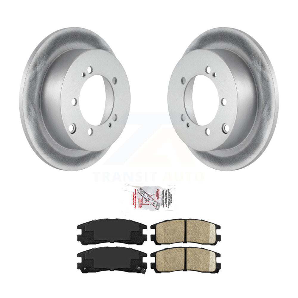 Rear Coat Brake Rotor Ceramic Pad Kit For Chrysler Sebring Mitsubishi Eclipse Eagle Talon KGA-104077