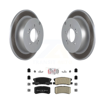 Rear Coated Disc Brake Rotors And Ceramic Pads Kit For Mitsubishi Lancer Outlander KGA-104096