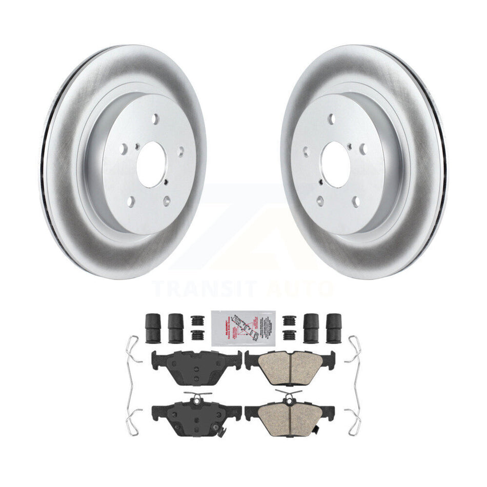 Rear Coated Disc Brake Rotors And Ceramic Pads Kit For Subaru Outback WRX Legacy KGA-104098