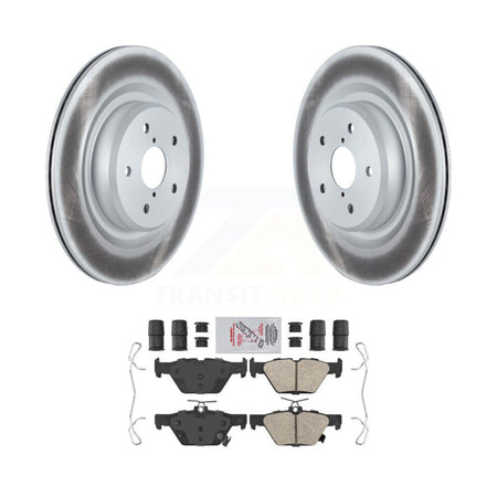 Rear Coated Disc Brake Rotors And Ceramic Pads Kit For 2019-2024 Subaru Ascent KGA-104100