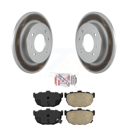 Rear Coated Disc Brake Rotors And Ceramic Pads Kit For Hyundai Elantra Tiburon KGA-104106