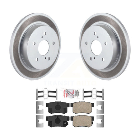 Rear Coated Disc Brake Rotors And Ceramic Pads Kit For 2010-2013 Suzuki Kizashi KGA-104127