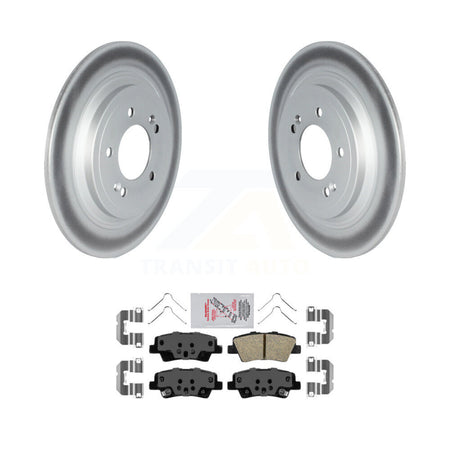 Rear Coated Disc Brake Rotors And Ceramic Pads Kit For Kia Sportage Hyundai Tucson Nexo KGA-104129