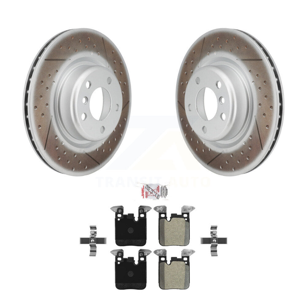 Rear Coat Brake Rotor Semi-Metallic Pad Kit For BMW 320i xDrive 230i 228i 328i M240i 428i KGA-104141