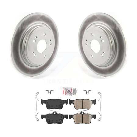 Rear Coated Disc Brake Rotors And Ceramic Pads Kit For 2019-2021 Acura RDX KGA-104144