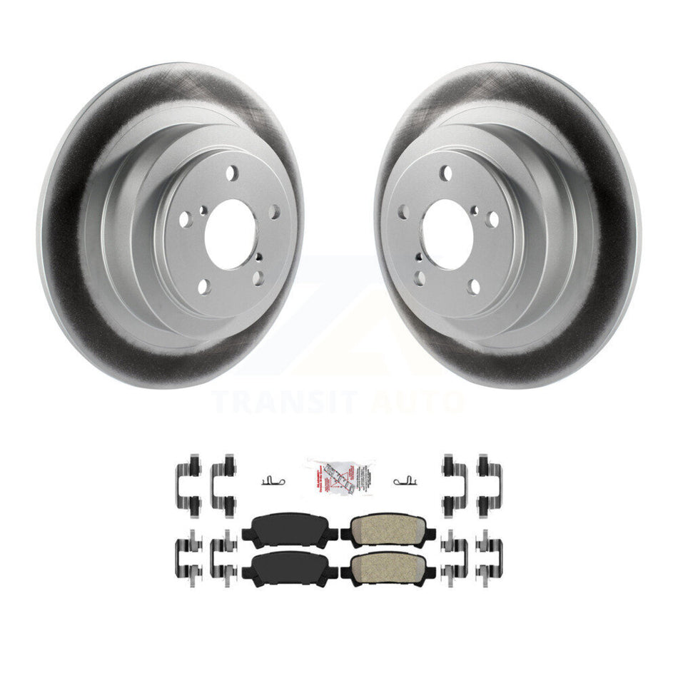 Rear Coated Disc Brake Rotors And Semi-Metallic Pads Kit For Subaru Outback Legacy Baja KGA-104152