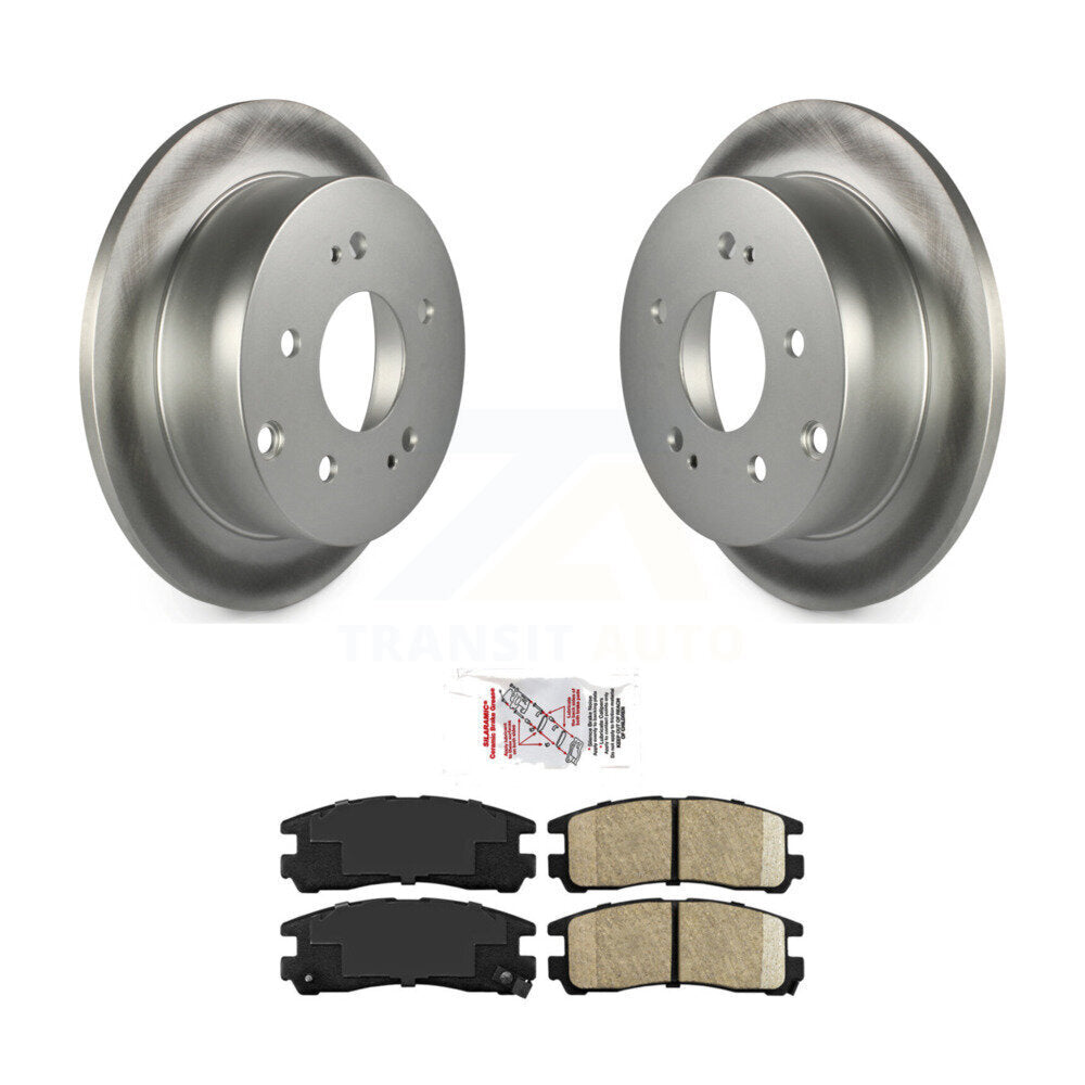 Rear Coated Disc Brake Rotors And Ceramic Pads Kit For Mitsubishi Eclipse Galant KGA-104154