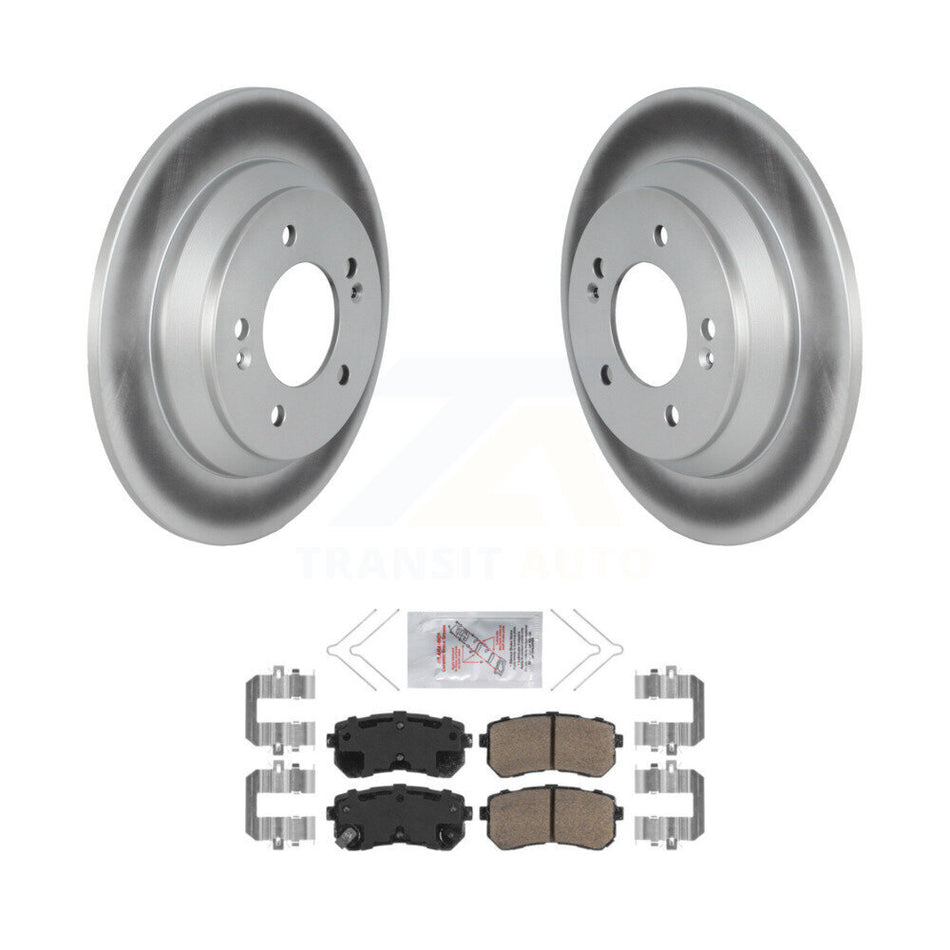 Rear Coated Disc Brake Rotors And Ceramic Pads Kit For Hyundai Kona KGA-104169