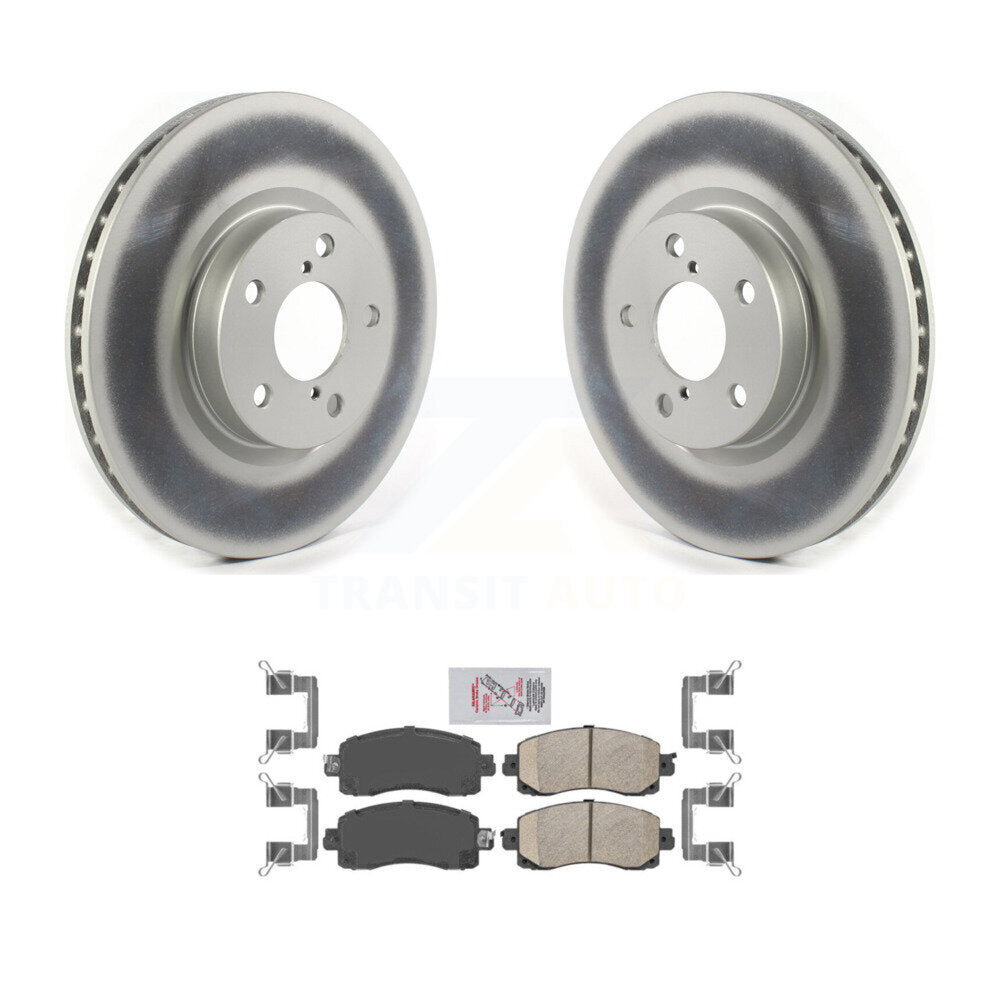 Front Coat Brake Rotor Ceramic Pad Kit For Subaru Impreza With 276mm Diameter KGA-104587