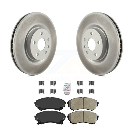 Front Coated Disc Brake Rotors And Semi-Metallic Pads Kit For Cadillac CTS KGA-104591