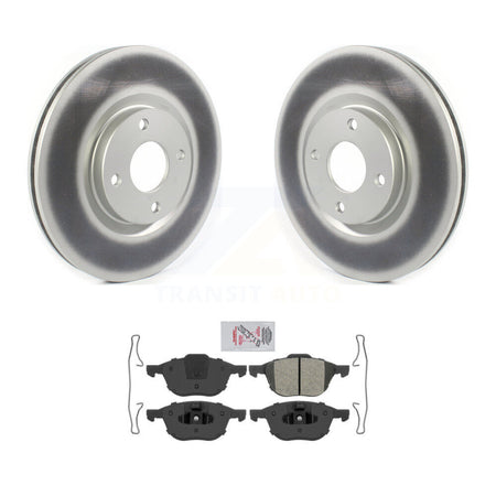 Front Coated Disc Brake Rotors And Semi-Metallic Pads Kit For 2018-2022 Ford EcoSport KGA-104599