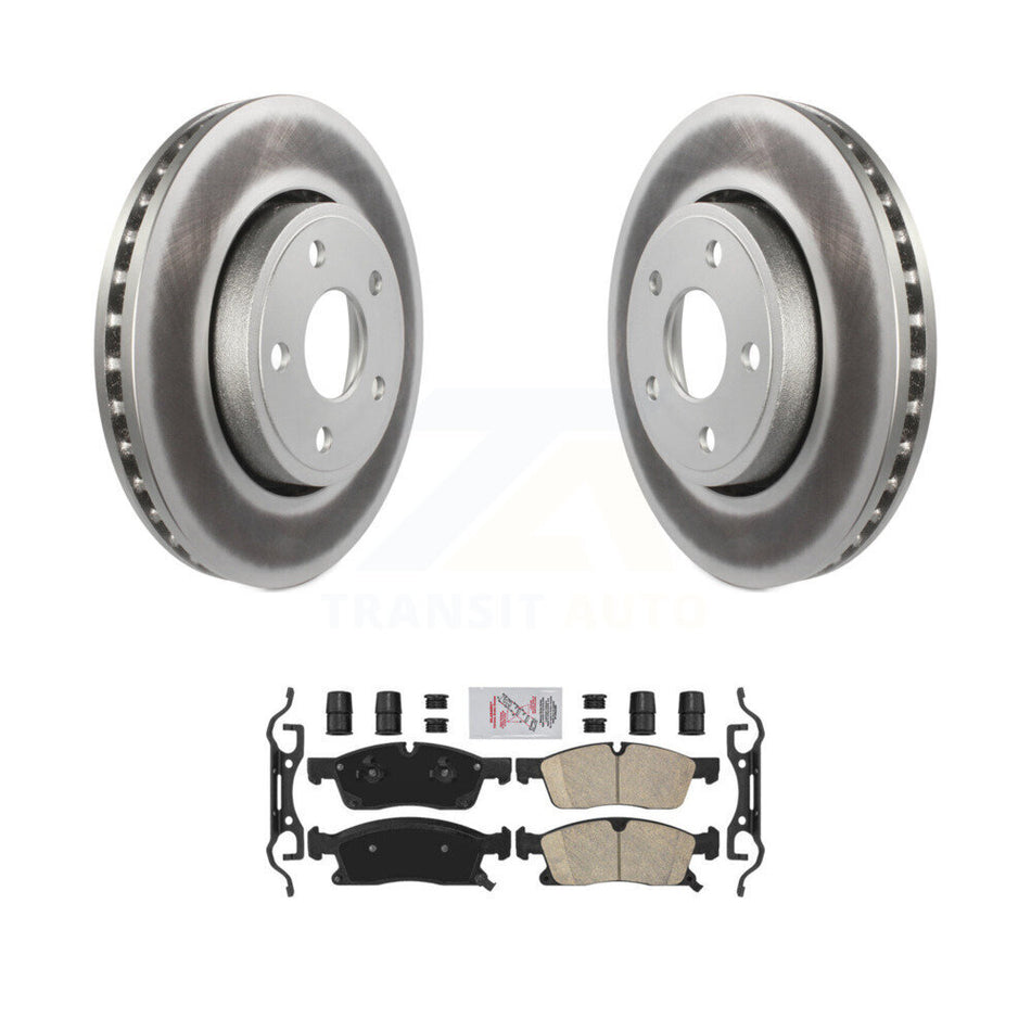 Front Coated Disc Brake Rotors And Ceramic Pads Kit For Jeep Grand Cherokee Dodge Durango KGA-104613