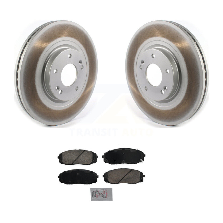 Front Coated Disc Brake Rotors And Ceramic Pads Kit For 2020-2021 Kia Sedona KGA-104623