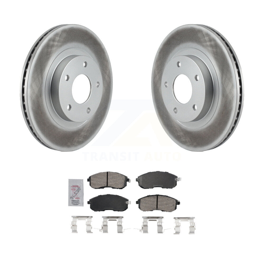 Front Coated Disc Brake Rotors And Ceramic Pads Kit For Nissan Altima INFINITI I35 KGA-104642