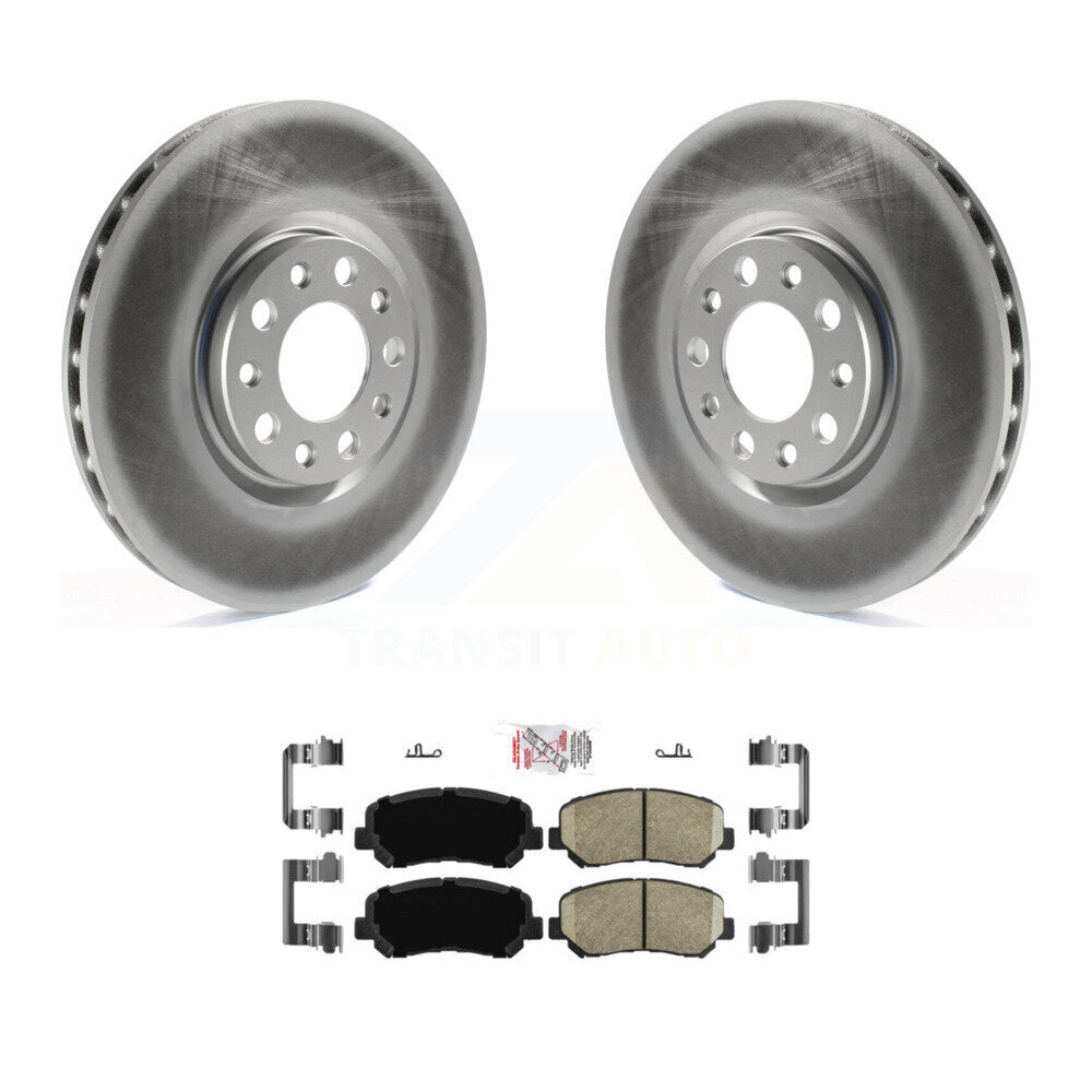 Front Coated Disc Brake Rotors And Ceramic Pads Kit For Chrysler 200 Dodge Dart KGA-104670