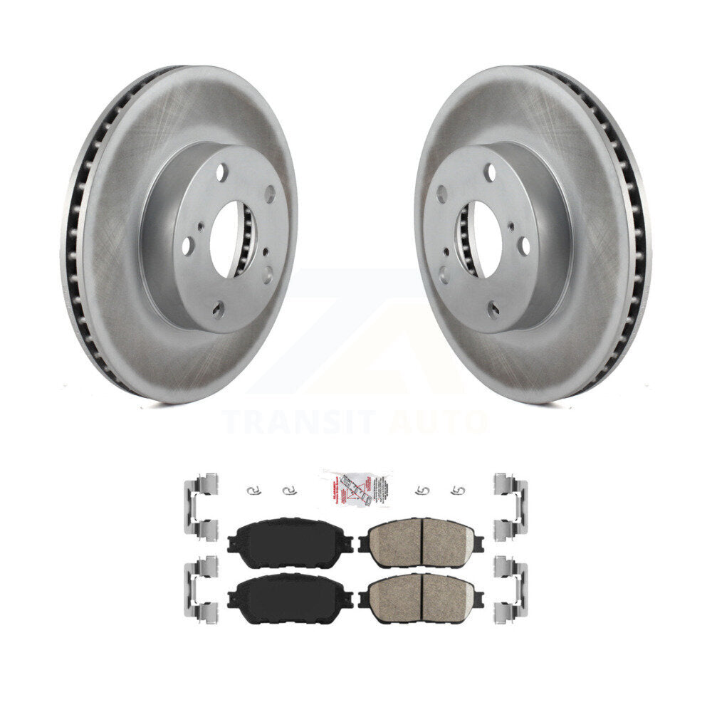 Front Coat Disc Brake Rotor Ceramic Pad Kit For 2005-2015 Toyota Tacoma With 5 Lug Wheels KGA-104711