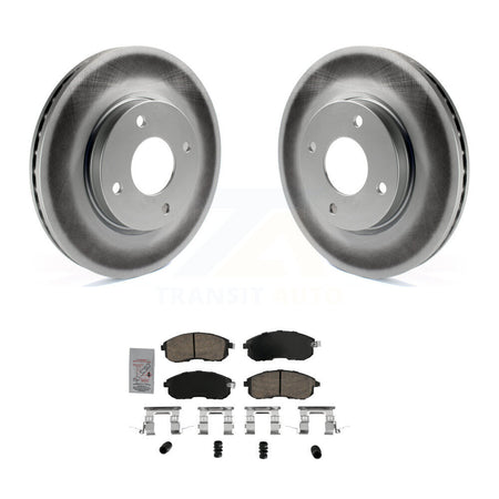 Front Coated Disc Brake Rotors And Ceramic Pads Kit For Nissan Versa KGA-104727