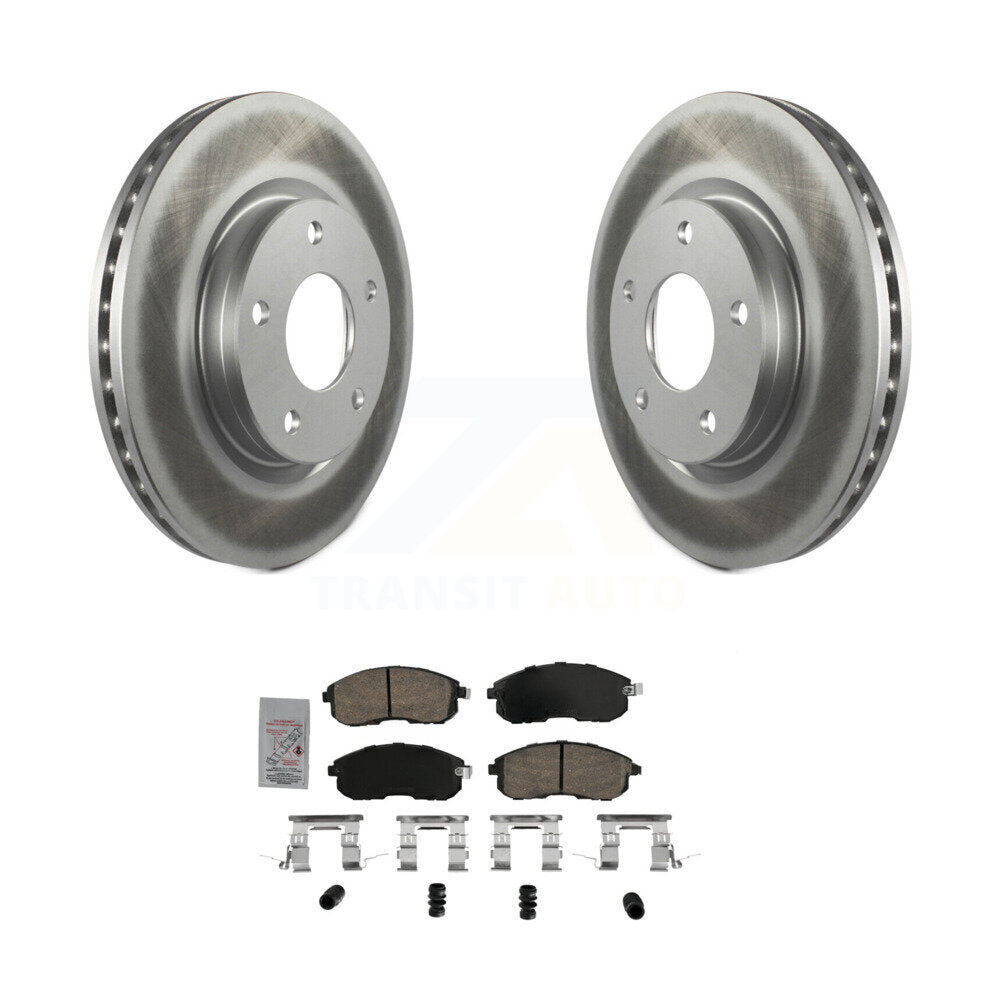 Front Coated Disc Brake Rotors And Ceramic Pads Kit For Nissan Sentra KGA-104731