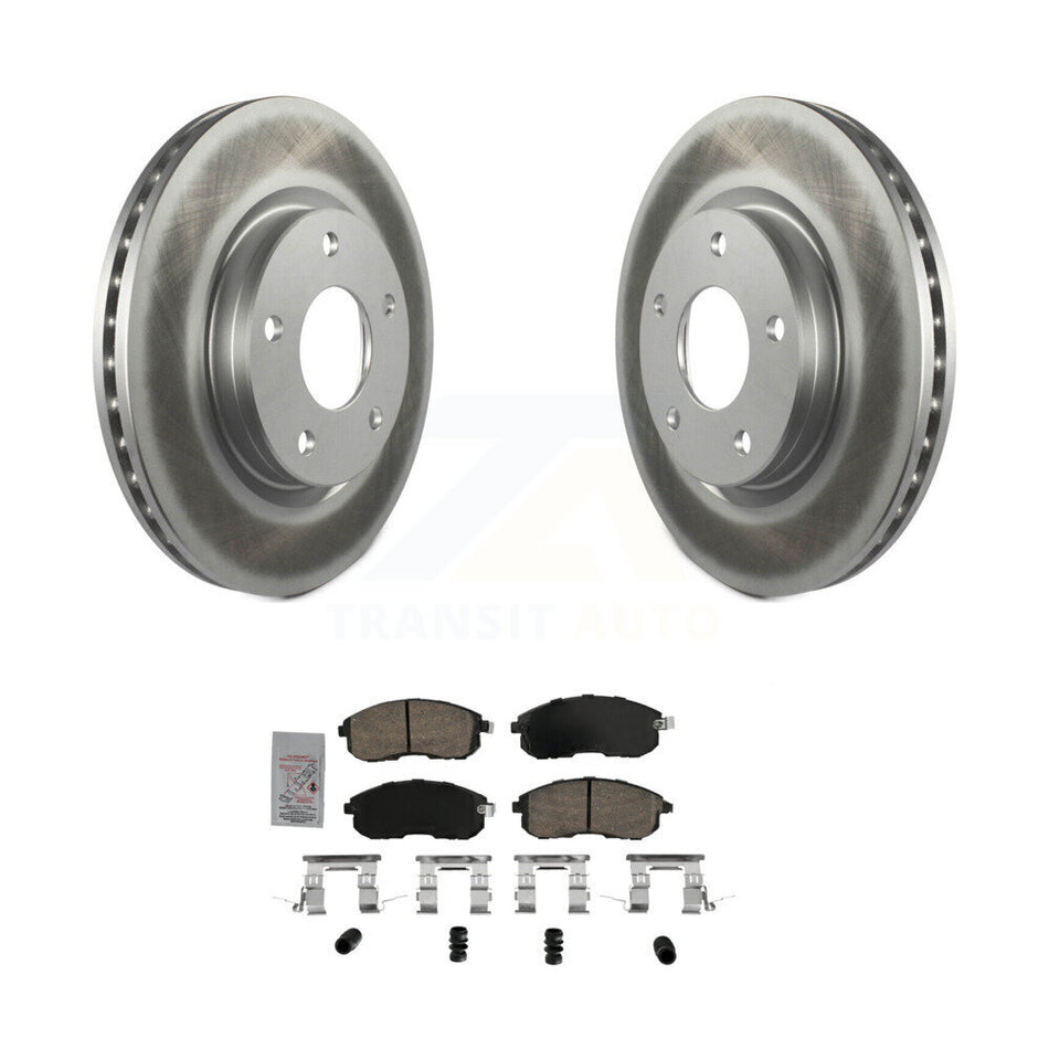 Front Coated Disc Brake Rotors And Ceramic Pads Kit For Nissan Sentra KGA-104731