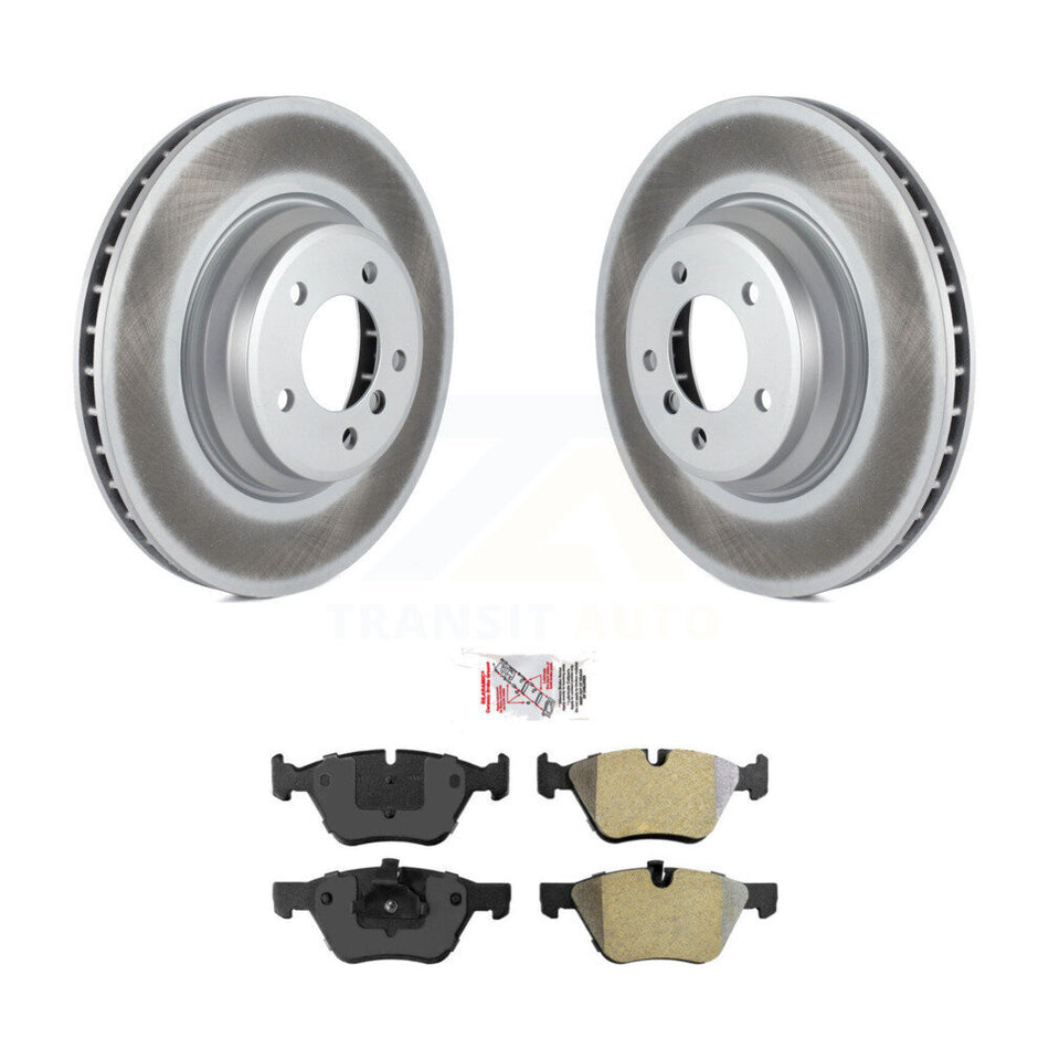 Front Coated Disc Brake Rotors And Semi-Metallic Pads Kit For 2007 BMW 335xi KGA-104733