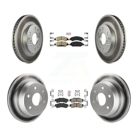Front Rear Ceramic Pad Coat Disc Brake Rotors Kit For Chevrolet Silverado 1500 GMC Sierra KGA-104762