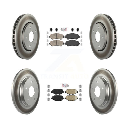 Front Rear Ceramic Pad Coated Brake Rotor Kit For Dodge Grand Caravan Chrysler Town & Ram KGA-104779