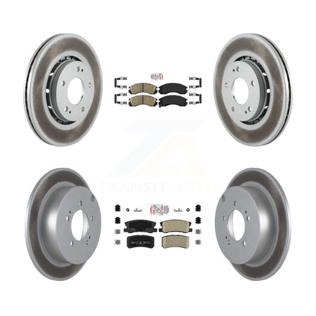 Front Rear Ceramic Pads And Coated Disc Brake Rotors Kit For Mitsubishi Lancer KGA-104783