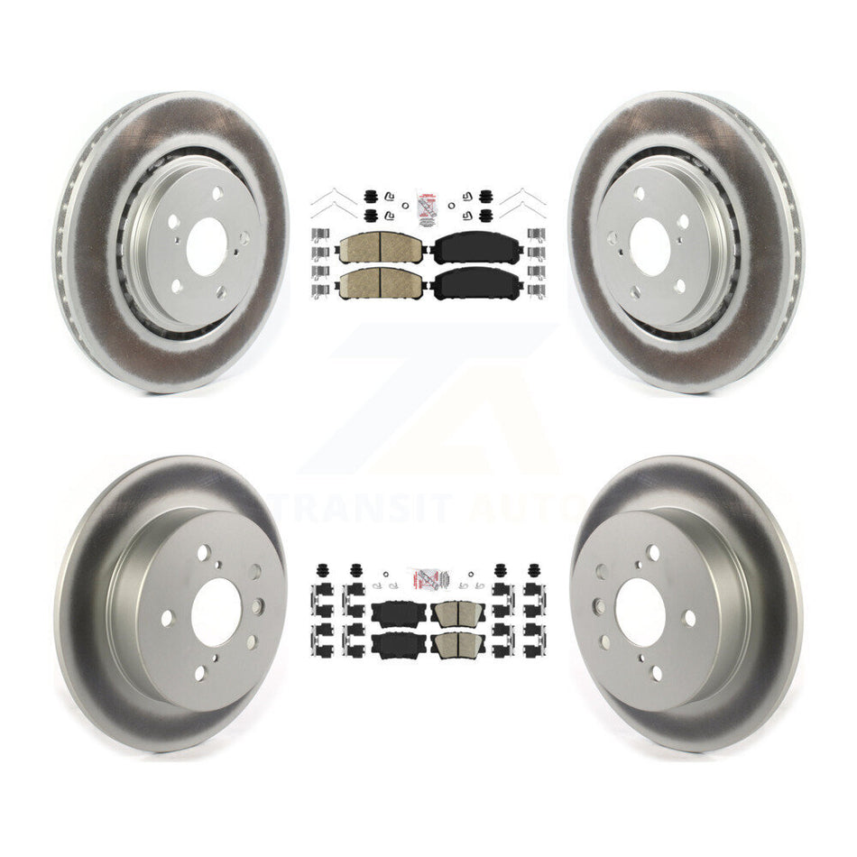 Front Rear Ceramic Pad Coat Brake Rotor Kit For 22 Toyota Camry With Manual Parking KGA-104823