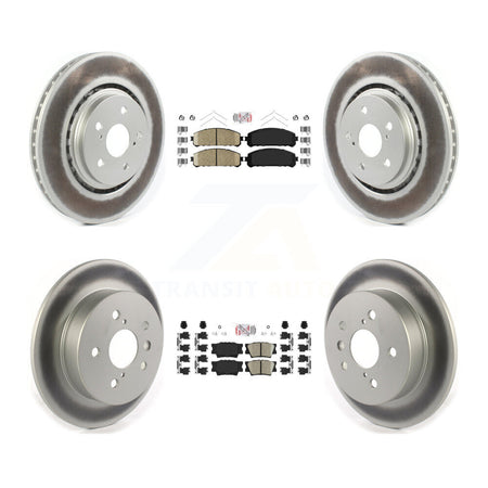Front Rear Ceramic Pad Coat Brake Rotor Kit For 22 Toyota Camry With Manual Parking KGA-104824